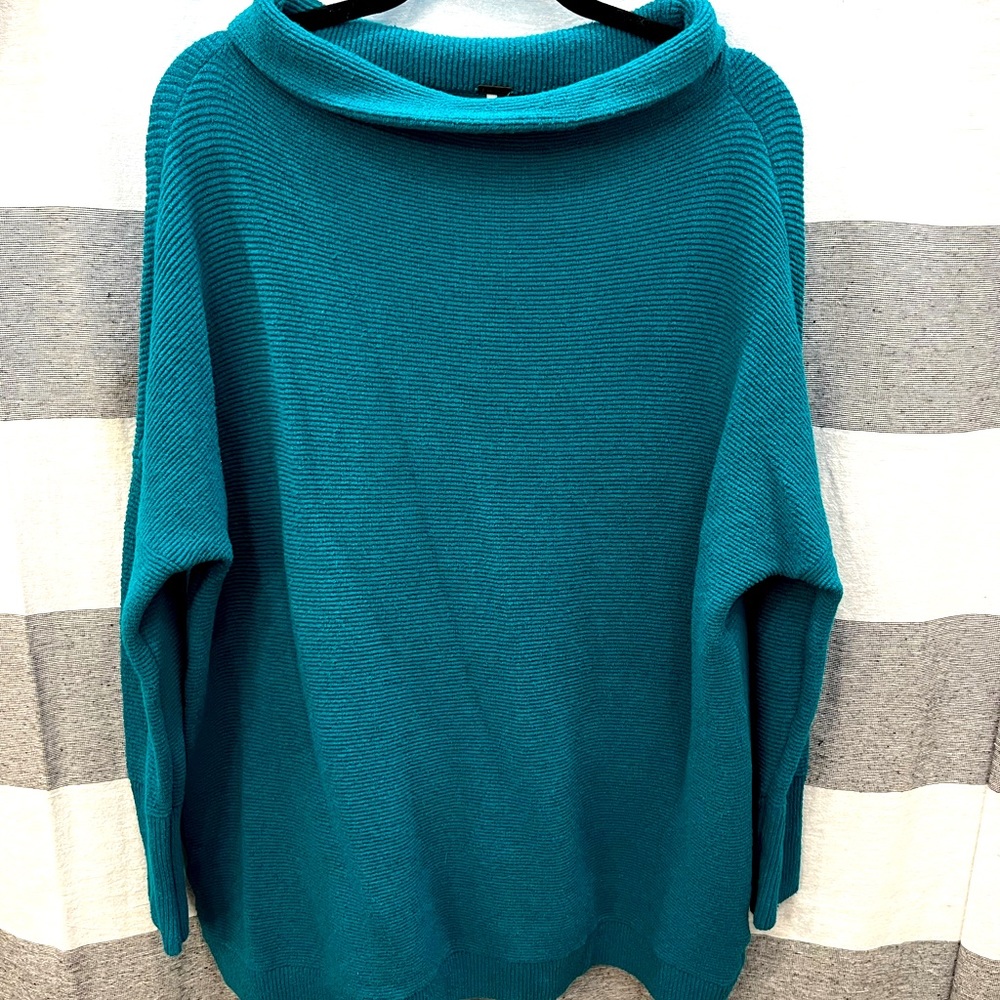 Free People Teal Blue Sweater.